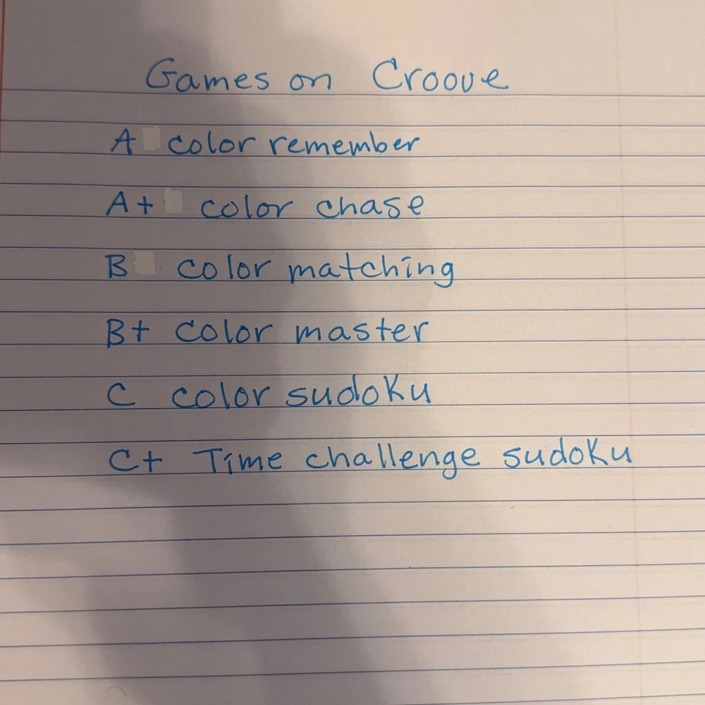 Croove Black Button Game.
